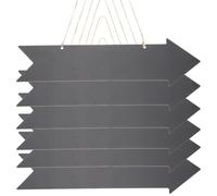 NUOBESTY Lot de 6 Panneaux Fléchés en Bois Vierges 89 X 335 CM Double Face à Écrire Soi-Même Décoration Murale Directionnelle pour Jardin et Maison Panneaux de Flèche Personnalisables