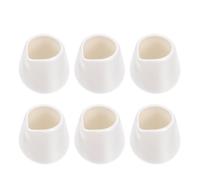 NUOBESTY Lot de 6 Pichets à Lait en Céramique Moyen sans Anse, Distributeurs de Sauce Pratiques, Pot à Lait Domestique Blanc, Usage pour Crème, Vinaigre et Jus, Vaisselle pour Maison