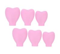 NUOBESTY Lot de 6 Protections en Silicone pour Pinceaux de Maquillage Anti-Poussière Taille Compacte Couleur Rose pour Voyage et Rangement Professionnel