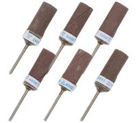 NUOBESTY Lot de 6 set de Bâtonnets de Ponçage Grain 180 à 1000 Tige 235 MM Accessoires pour Ponceuse à Tambour Adaptés au Bois Métal Pierre et Plastique Kit Polyvalent pour Modélisme