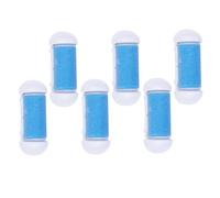 NUOBESTY Lot de 6 Têtes de Rechange pour Lime Électrique Pieds Rouleaux Abrasifs Bleus Compatibles Ponceuses Pédicure Élimination Callosités Usage Domestique et Professionnel