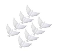 NUOBESTY Lot de 8 Ballons Colombe Blancs en Aluminium, Décorations de Fête pour Mariage, Anniversaire et Cérémonie, Ballons D'extérieur Réalistes et Légers pour Décoration Événementielle