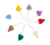 NUOBESTY Lot de 8 Chapeaux Tricotés pour Petits Animaux, Accessoires Photo pour Hamster, Cochon D’Inde, Écureuil, Taille Petite, Légers et Lavables, pour Fêtes et Hiver Plusieurs Styles