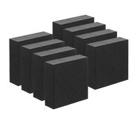 NUOBESTY Lot de 8 Rehausseurs en Caoutchouc Antidérapants pour Pots de Fleurs Extérieurs Supports Carrés 50X50X15 MM pour Pots de Jardin Élévateurs Invisibles pour Terrasse et Balcon