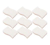NUOBESTY Lot de 9 Éponges à Vaisselle Multifonctions en Fibre de Cellulose Forme S Compacte en Coton et Pulpe de Bois Éponge Naturelle Cuisine Wok et Nettoyage Ménager