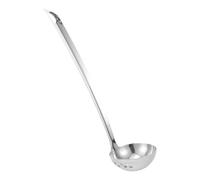 NUOBESTY Louche à Soupe en Acier Inoxydable Multifonction Passoire à Trous pour Fondue Chinoise Cuillère de Service 1 Pièce Ustensile la Cuisine Inox Professionnel Écumoire pour