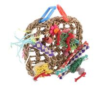 NUOBESTY Mâcher Suspendu pour Perroquet, Tapis Tressé en Mer | Crochet Intégré, Texture Tissée à Main, pour Cages D’oiseaux et Séances D’enrichissement