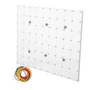 NUOBESTY Magnetic Montessori Geoboard for Classroom Use Adjustable Math Practice Board with Modular Design Visual Brain Teasers and Fine Motor Skills Development Educational Tool