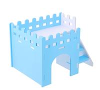 NUOBESTY Maison de Cachette pour Hamsters en PVC avec Double Étage, Résistance à l'usure et Design Élégant Repos Sommeil des Petits Animaux