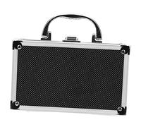 NUOBESTY Mallette à Outils en Aluminium Portable 180x110x55mm Boîte à Outils Multifonction Poignée Conteneur De Rangement D'outils 0.26kg pour Garage Et Bureau