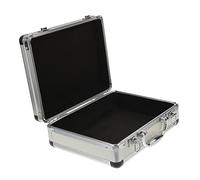 NUOBESTY Mallette à Outils Portable en Aluminium 280x220x100mm Mallette à Code Verrouillable Boîte à Outils Pratique Rangement Sécurisé Couleur Argentée Mini Format