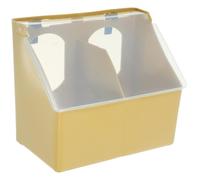 NUOBESTY Mangeoire Pigeon Plastique Multifonction Accessoire Oiseau Facile à Installer pour Cage Bol Alimentation Suspendu pour Extérieur et Intérieur Couleur Aléatoire Couleur Aléatoire