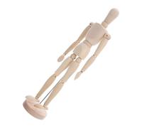 NUOBESTY Mannequin Articulé avec Socle Modèle Flexible pour Dessin Artistique et Décoration Figure Humaine Éducative à Peindre pour Maison et Bureau