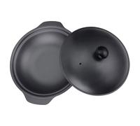 NUOBESTY Marmite à Ragoût Cocotte en Fonte Antiadhésive pour Cuisson sur Cuisinière, pour Nouilles de Riz et Plats Braisés