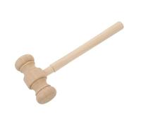 NUOBESTY Marteau Juge Bois Solide Miniature Garçon Fille pour Déguisement et Jeux de Rôle Accessoire Cosplay Halloween Bois Sécurisé