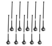 NUOBESTY Mât de Drapeau Monté sur Guidon de Vélo, Lot de 10 Porte-Drapeaux Solides, Accessoires pour Sécurité en VTT et Sorties en Ville, Montage Simple