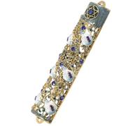 NUOBESTY Mezouza à Décorer pour Porte avec Parchemin Sacré Texte Biblique Traditionnel Alliage Résistant Décoration Spirituelle Juive pour Protection et Bénédiction Maison Ambiance