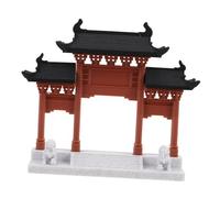 NUOBESTY Micro-Paysage des bâtiments Anciens modèle d'arche commémorative décorations Miniatures d'aquarium décoration d'aquarium Miniature Architecture Ancienne Chinoise Plastique Café