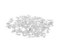 NUOBESTY Mini Breloques Lettres Alphabet en Alliage Métal 130 Pièces, Ensemble Complet DIY pour Création Bijoux, Bracelets et Colliers, Couleur Argentée, pour Artisans Créatifs et Amateurs