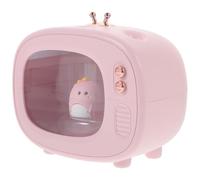 NUOBESTY Mini Humidificateur USB Portable avec Veilleuse Rose, Diffuseur D'air Silencieux pour Bureau et Voiture, Brumisateur D'intérieur Dessin Animé, Hydratation Peau et Style Aléatoire