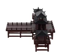 NUOBESTY Mini-pavillon Décoratif De Style Pagode Ornement pour Jardin Zen Et Terrarium Figurine Miniature pour Aquarium Et Paysage