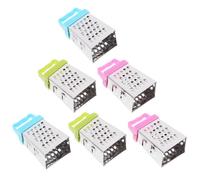 NUOBESTY Mini Râpe à Légumes Inox 6 Pcs, Râpe à Fromage et Fruits 4 Faces, Ustensile Cuisine Multifonction, Couleurs Bleu, Vert Clair et Rose, Outil Pratique Cuisine Maison