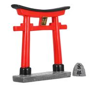 NUOBESTY Miniature Portail Résine pour Micro Paysage Décoration de Jardin et Aquarium Modèle Japonais Authentique avec Pierre de Kyoto Ornement Micro Aménagement Extérieur