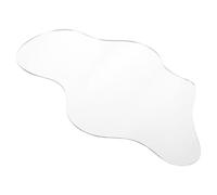 NUOBESTY Miroir Incurvé Argenté en Acrylique pour Décor D’étang Miniature, Effet Reflet Réaliste, Léger et Facile à Installer, pour Villages de Noël et Espaces Créatifs