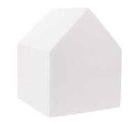 NUOBESTY Modèle de Maison en Écume Blanc à Peindre DIY pour Projets d'art et Artisanat en Classe, Surface Lisse pour Peinture, Structure Modulaire Flexible