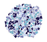 NUOBESTY Mosaïque en Céramique Carreaux Irréguliers Pierres Particulaires Assortiment Diy Carreaux Colorés pour Décoration Intérieure Artisanat Créatif Remplisseurs de Pots Cadres Photo Jardin 200G