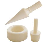 NUOBESTY Moule à Cônes de Cuisson en PVC, 3 Pièces, Rouleau à Gaufres pour Cornets de Glace Maison, Appareil à Rouleaux d'Œufs DIY, Ustensile Pâtisserie pour Desserts Glacés, Usage