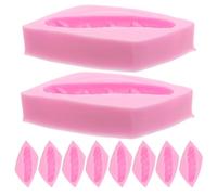 NUOBESTY Moule à Pâtisserie en Silicone 10 Pièces pour Mini Pains Hamburger Rose, Moule à Gâteau Fondant Antiadhésif, Ustensile de Cuisson Polyvalent pour Cupcakes, Chocolat, Biscuits