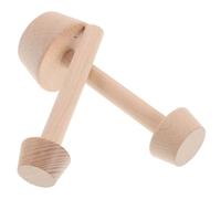 NUOBESTY Moule à Tartelettes Aux Œufs Double Face En Bois Naturel, Grand Et Petit Format, Outil De Poussoir Manuel Pour Pâtisserie, Accessoires La Cuisine, Moules Pour Pâtisseries Maison, Lot De 2