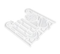 NUOBESTY Moule en Silicone Souple de Traîneau de Noël Moule à Décorations Murales pour Loisirs Créatifs Flexible et Solide pour Décoration Festive et Bricolage de Noël