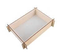 NUOBESTY Moule Silicone Profond pour Résine avec Cadre Moule Rectangulaire DIY pour Presse- Préservation de Fleurs Art Créatif et Réutilisable Débutants et Projets Déco
