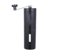 NUOBESTY Moulin à Café Manuel Portable Meule en Céramique, Réglage Ajustable de Mouture, Manivelle Longue, Format Mini Classique Noir, pour Maison, Bureau et Voyage, Broyage Précis