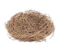 NUOBESTY Nid D'oiseau en Rotin Naturel 20 Cm, Accessoire Photo Décoratif Artisanal, Nid Soi-même pour Décoration Intérieure, Fêtes et Loisirs Créatifs, Ornement pour Mariage et Pâques