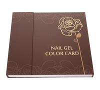 NUOBESTY Nuancier de Manucure pour Salon Nail Art Support de Table Pratique 120 Couleurs Cartes en Abs et Papier et Tri de Vernis à Ongles Gel