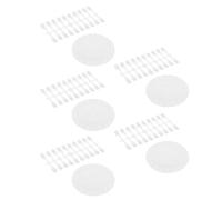 NUOBESTY Nuancier Rond Transparent Détachable pour Ongles - 5 Jeux de Présentoirs à Couleurs 20 Capsules Chacun - Outil de Manucure pour Entraînement et Présentation en Salon