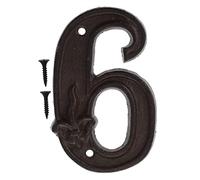 NUOBESTY Numéro de Porte Fonte Rétro Numéro Adresse pour Décoration Intérieure et Extérieure pour Boîte Aux Lettres et Garage Installation Facile avec Vis Incluses