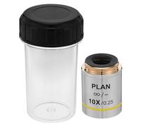 NUOBESTY Objectif de Microscope à grossissement 10x pour observations détaillées - Pièce de Rechange Optique pour la microscopie Biologique