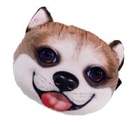 NUOBESTY Oreiller Cervical 3D pour Voiture de Tête de Corgi, Coussin de Soutien Doux et Rembourré, Décoration Mignonne pour Siège Auto, Confort pour Conducteur et Voyageur