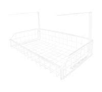 NUOBESTY Organisateur de Câbles sous Bureau sans Perçage Panier de Gestion des Câbles Blanc Grand Format Support de Rangement Ajustable pour Multiprises et Adaptateurs Bureau et Espace