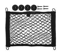 NUOBESTY Organisateur de Siège Auto Filets de Rangement Double Couche Extensible 35x25 Cm en Maille Élastique pour Voiture, Filet de Chargement Pratique Entre Sièges, Accessoire