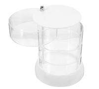 NUOBESTY Organisateur Rotatif de Table en Acrylique à 4 Couches, Résistant la Déformation, Design Moderne et Gain de Place pour Bureau ou Maquillage