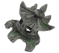 NUOBESTY Ornement de Pagode Hexagonale en Résine sans Odeur pour Aquarium, Décoration Paysagère Mini Jardin, Modèle de Pavillon Chinois Sécurisé pour Poissons, Décoration D’Aquarium D’Eau
