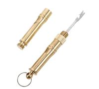 NUOBESTY Outil de Nouage de Pêche Portable en Cuivre Double Aiguille Accessoire de Pêche Facile à Utiliser en Eau Douce