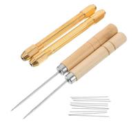 NUOBESTY Outil de Raclage pour Perruques DIY avec Manche Cuivre Durable Aiguilles pour Implantation Précise des Cheveux de Poupée Kit Professionnel pour Restauration Capillaire