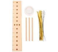 NUOBESTY Outil Kit Création de Couronnes et Nœuds de Fabrication D'arcs en Bois et Plastique pour DIY pour Décoration de Fête et Artisanat