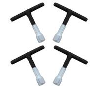 NUOBESTY Outil Manuel pour Écrous à Oreilles Lot de 4, Tournevis à Ailettes Poignée en T, Outil Robuste de Serrage et Déverrouillage pour Boulons à Œil, Crochets et Vis, Usage Domestique